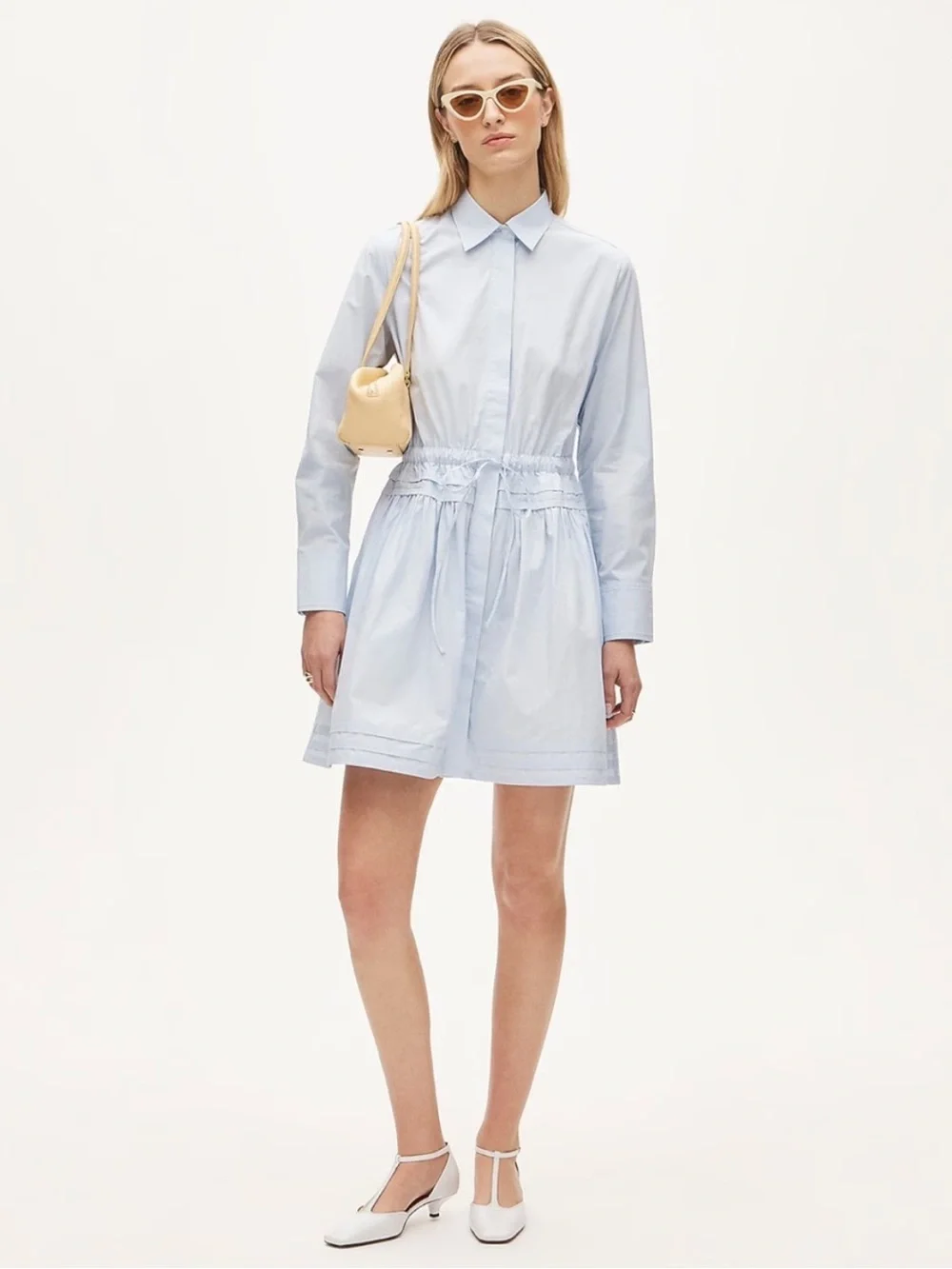 NWT J Crew Tall Elena mini shirt-dress in cotton poplin